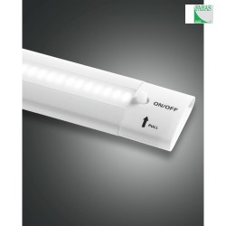 LED Lichtleiste / Unterbauleuchte GALWAY, 50cm, mit Schalter (On/Off), Linse 120, wei, 8W 3000K 1050lm