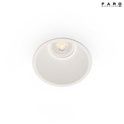 Plafonnier encastr FRESH GU10 IP20, blanc mat