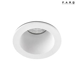 Plafonnier encastré FOX LED IP20, blanc mat