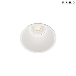 Plafonnier encastré FRESH GU10 IP65, blanc mat