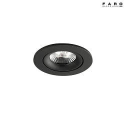 Plafonnier encastr NAIS LED IP23, noir