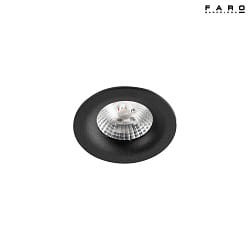 Plafonnier encastr NAIS LED IP23, noir