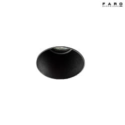 Apparecchio da incasso a soffitto FRESH GU10 IP65, nero opaco