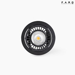 Apparecchio da incasso a soffitto OPTIC LED IP23, nero