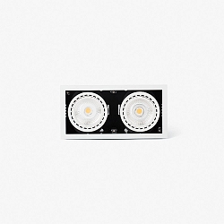 ceiling recessed luminaire MINI COLIN-2 2 flames LED IP23, white