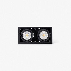 ceiling recessed luminaire MINI COLIN-2 2 flames LED IP23, black