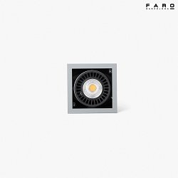 Apparecchio da incasso a soffitto COLIN-1 LED IP23, grigio