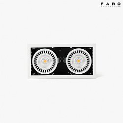 Apparecchio da incasso a soffitto COLIN-2 LED IP23, bianco