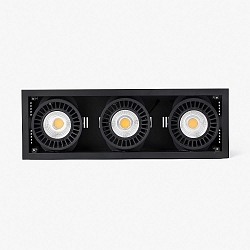 ceiling recessed luminaire COLIN-3 LED IP23, black