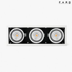 Plafonnier encastr COLIN-3 LED IP23, blanche