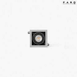 Plafonnier encastr NANO COLIN-1 LED IP23, gris