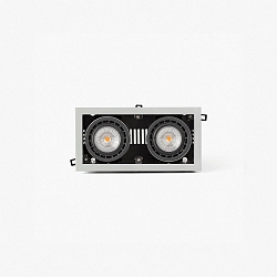 LED Deckeneinbauleuchte NANO COLIN-2 56 24W, 2700K IP23, mit Rahmen, grau