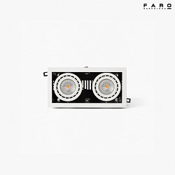 LED Deckeneinbauleuchte NANO COLIN-2 56, 24W, 4000K, IP23, mit Rahmen, wei