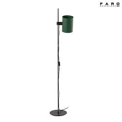 floor lamp GUADALUPE E27 IP20, green, black matt 