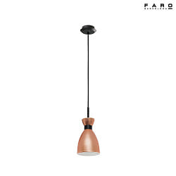 Luminaire  suspension RETRO E14 IP20, cuivre, mat 