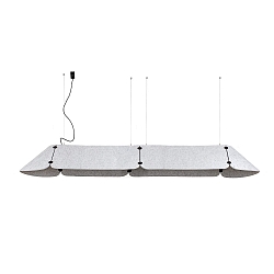pendant luminaire FONOVIA LED IP20, grey 