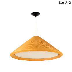 Luminaire  suspension SAIGON IN 4 flammes E27 IP20, jaune, noir mat 