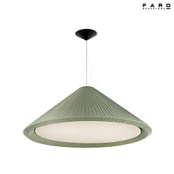 Luminaire  suspension SAIGON IN 4 flammes E27 IP20, olive verte, noir mat 