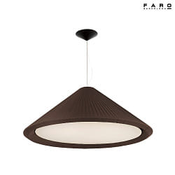 Luminaire  suspension SAIGON IN 4 flammes E27 IP20, marron, noir mat 