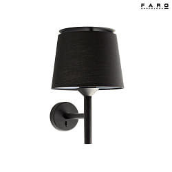Luminaire mural SAVOY E27 IP20, noir mat 