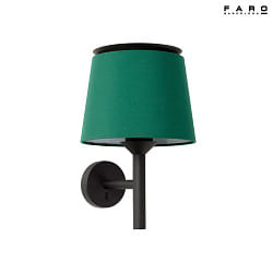 Luminaire mural SAVOY E27 IP20, vert, noir 
