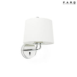 wall luminaire MONTREAL E27 IP20, chrome, white 