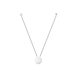 pendant luminaire MINE E27 IP20, white matt 