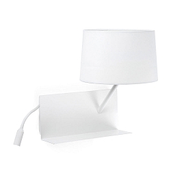wall luminaire HANDY E27 IP20, white matt 