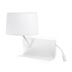 wall luminaire HANDY E27 IP20, white matt 