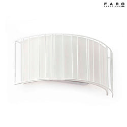 wall luminaire LINDA 2 flames E27 IP20, beige, white matt 