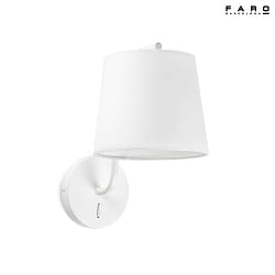Lampada da parete BERNI E27 IP20, bianco opaco 