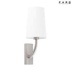 Luminaire mural REM E27 IP20, nickel mat, blanche 