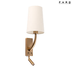 Luminaire mural REM E27 IP20, beige, or antique 