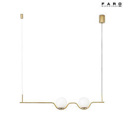 pendant luminaire LE VITA LED IP20, glossy, gold 