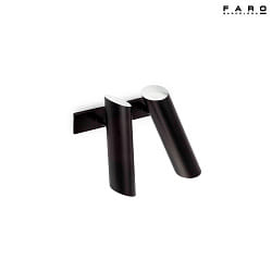 wall luminaire LINK 2 flames GU10 IP20, black matt 