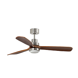 Ventilateur plafonnier LANTAU XL avec t�l�commande IP20, nickel mat, noyer