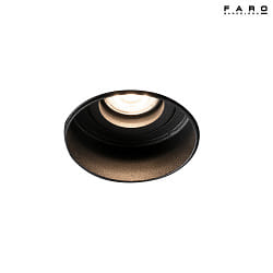 ceiling recessed luminaire HYDE R GU10 IP20, black matt 