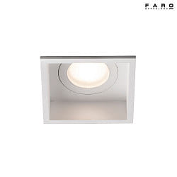 ceiling recessed luminaire HYDE SQ GU10 IP44, white matt 