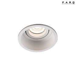 ceiling recessed luminaire HYDE R GU10 IP20, white matt 