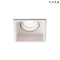 ceiling recessed luminaire HYDE SQ GU10 IP20, white matt 