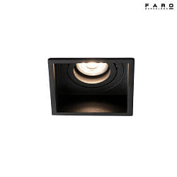 ceiling recessed luminaire HYDE SQ GU10 IP20, black matt 