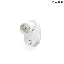 wall luminaire CORB GU10 IP20, white matt 