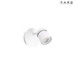 Lampada da parete COCO GU10 IP20, bianco opaco 