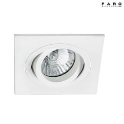 Plafonnier encastr RADON SQ GU10 IP20, blanc mat 
