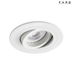 Plafonnier encastr RADON R GU10 IP20, blanc mat 