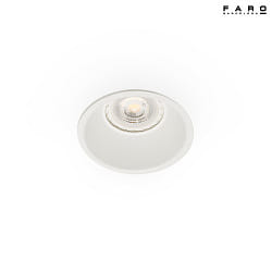 Plafonnier encastr GAS GU10 IP20, blanc mat 