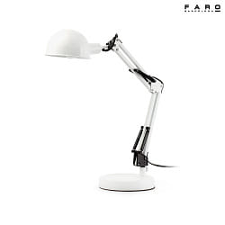 table lamp BAOBAB tiltable E14 IP20, white matt 