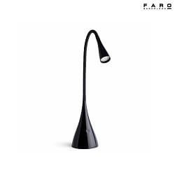 table lamp LENA LED IP20, black glossy 
