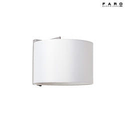 Luminaire mural SAHARA E27 IP20, chrome, blanche 