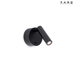 wall luminaire BOC LED IP20, black matt 